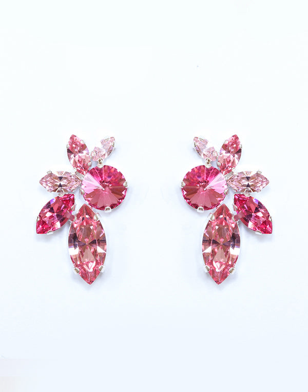 Florence Swarovski Studs - Pink