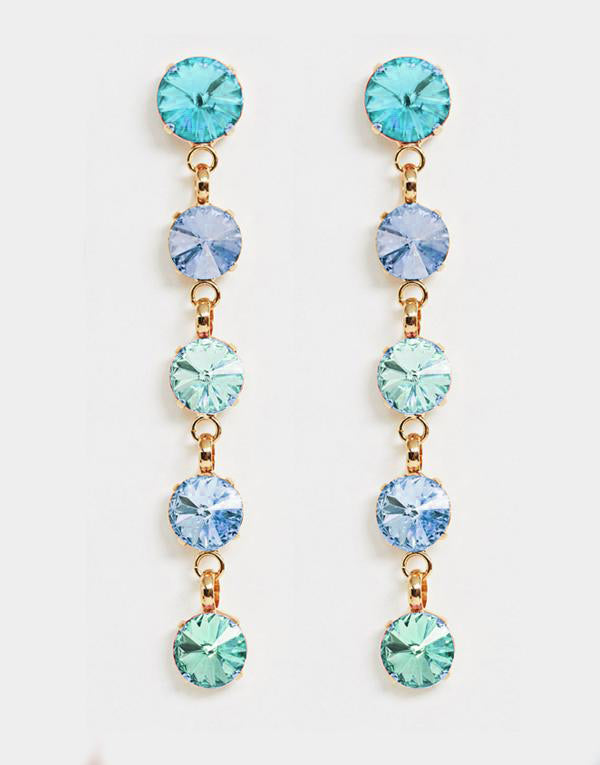 Christina Blue Swarovski Earrings