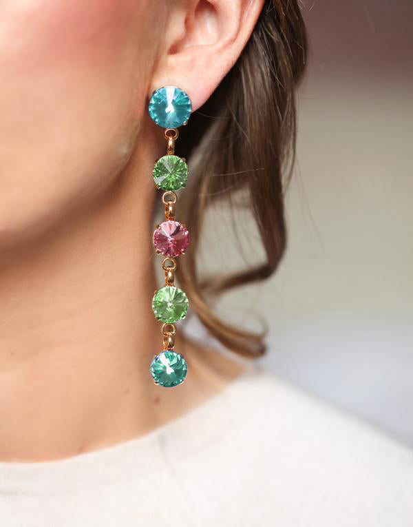 Christina Multicoloured Swarovski Earrings