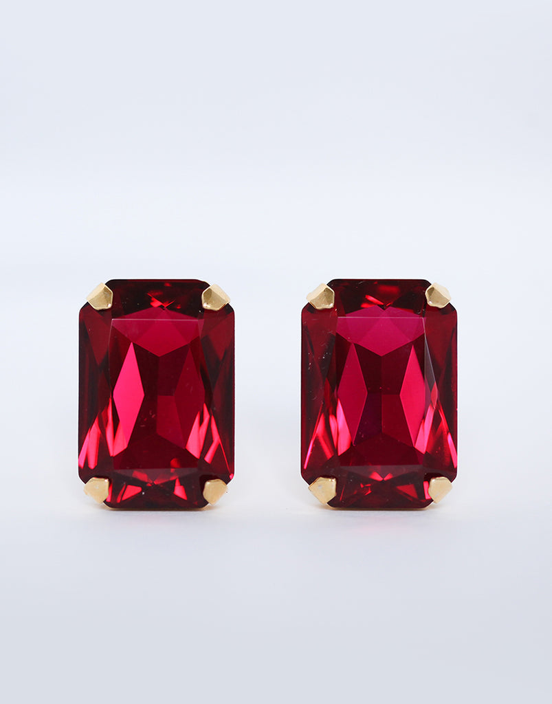 Deep Red Swarovski Cufflinks