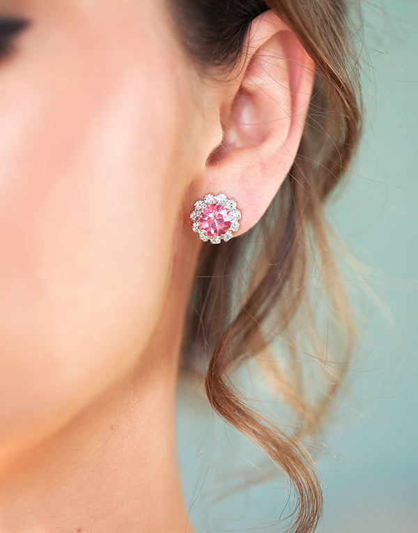 Light Pink Swarovski Studs