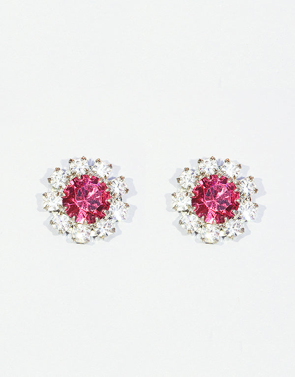 Hot Pink Swarovski Studs