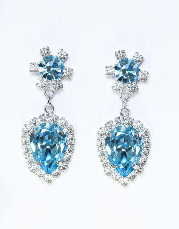 Clara Blue Swarovski Earrings