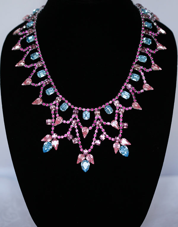 Sarah Multicoloured Crystal Swarovski Necklace